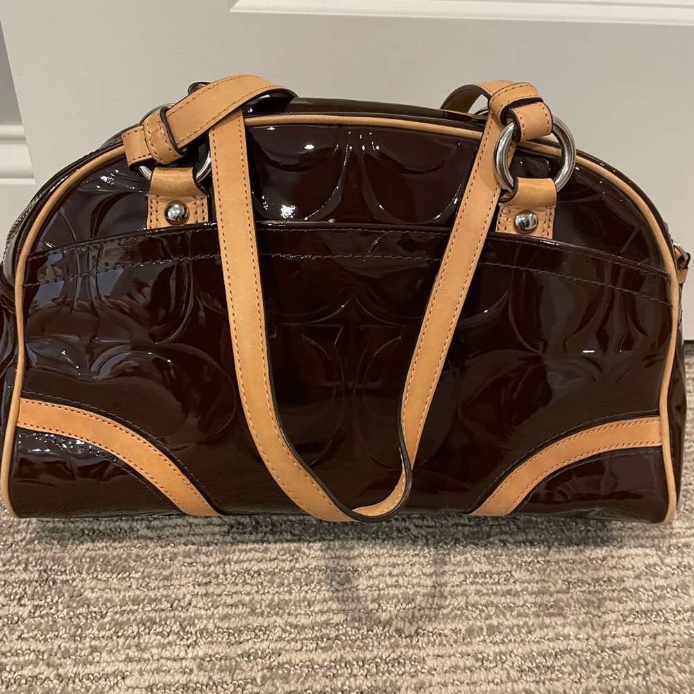 Coach Patent Satchel - Picture 4 of 6